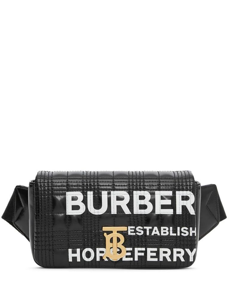 Horseferry print quilted Lola belt bag