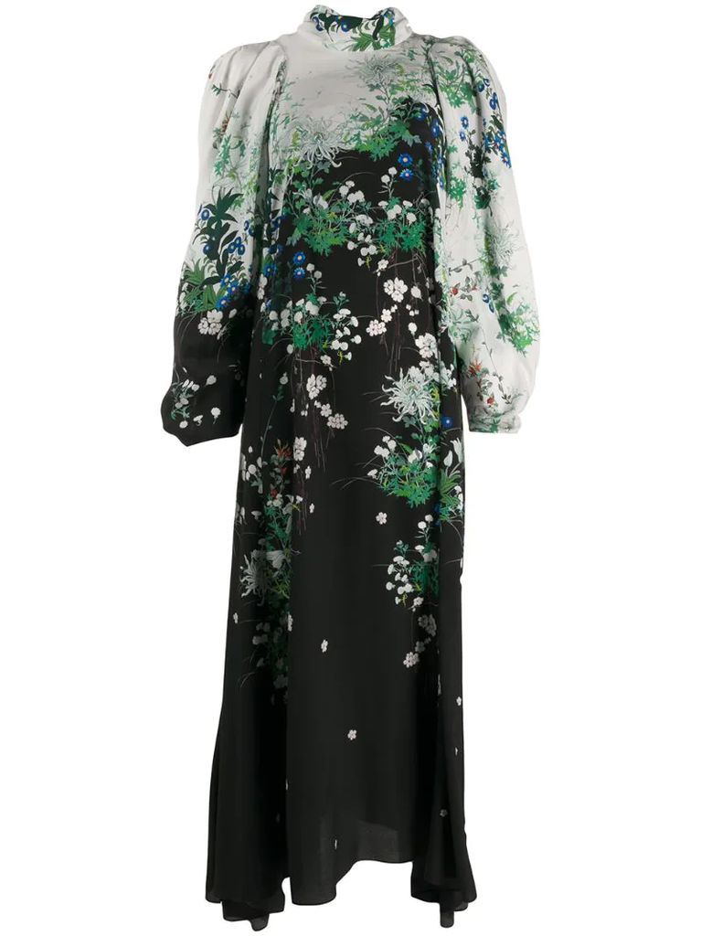 long floral printed dress
