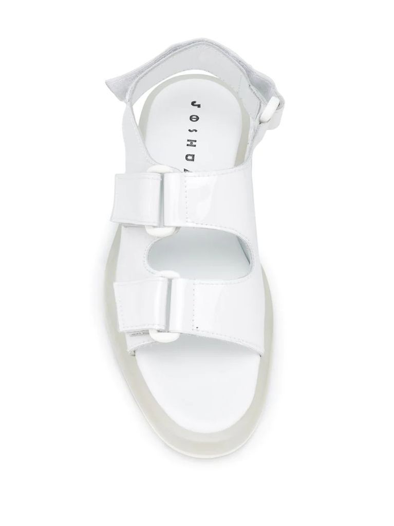 transparent touch strap sandals