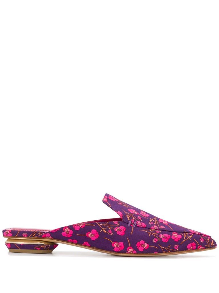 BEYA floral-print mules