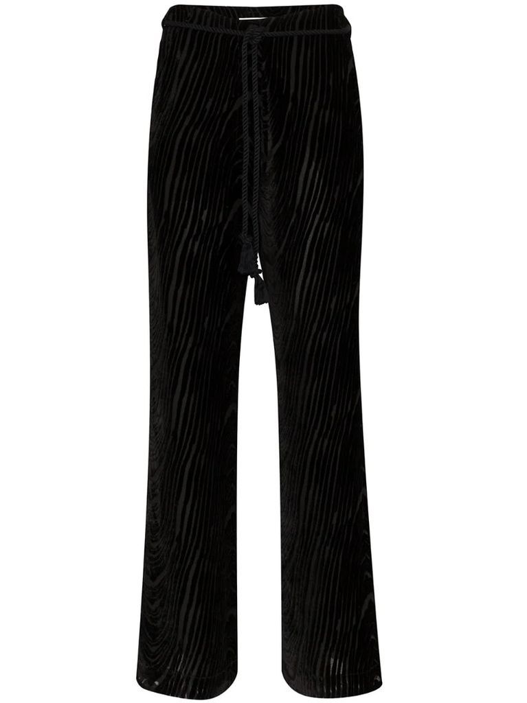 Giada Devore velvet trousers