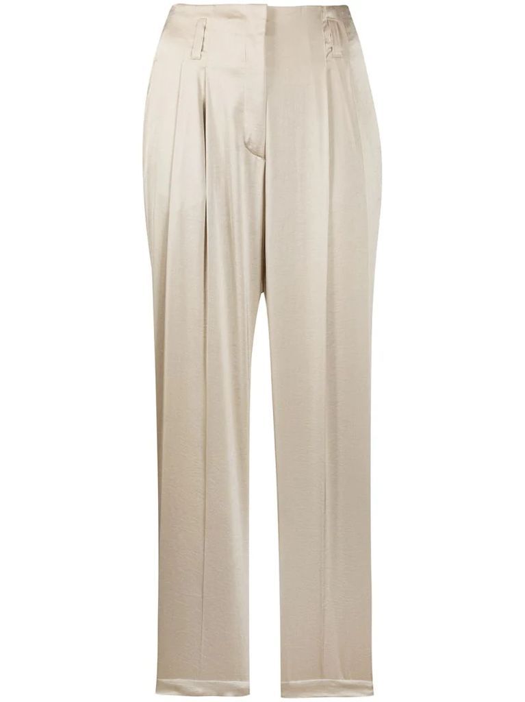 straight relaxed fit trousers