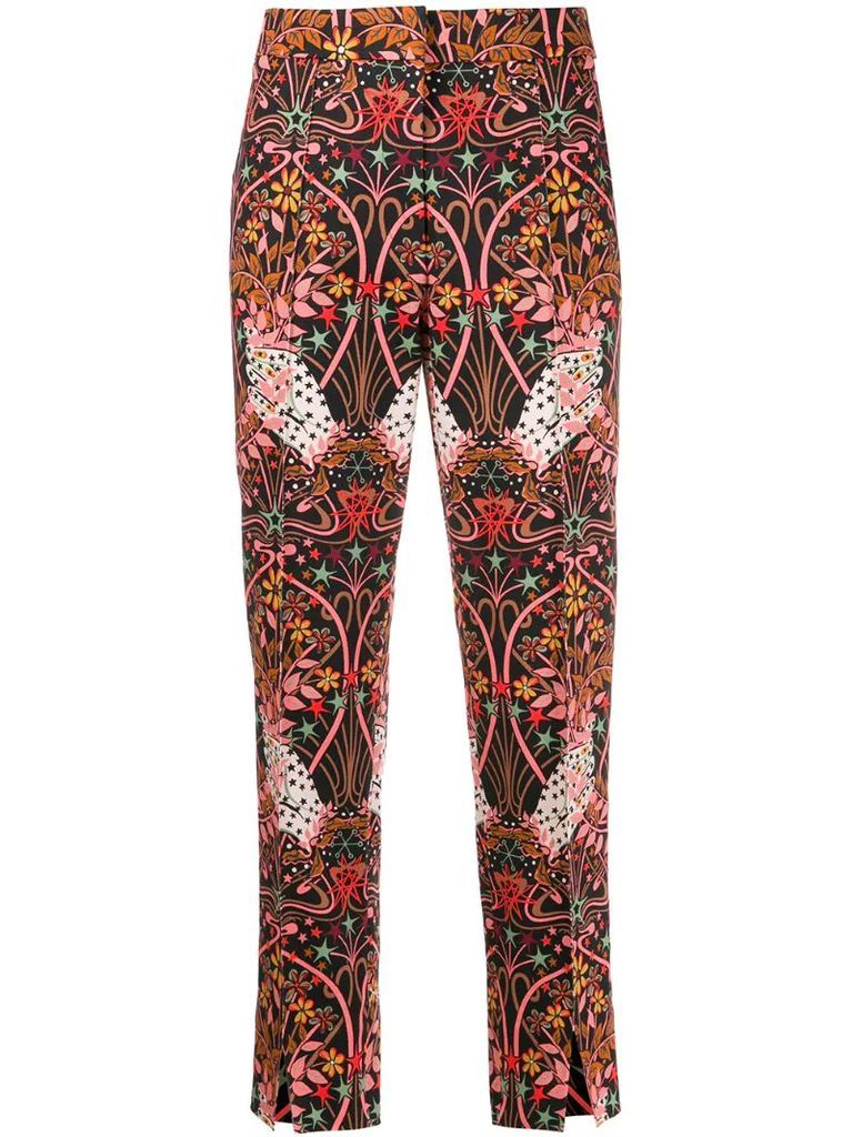 Maisie Ianthe Valentine-print trousers