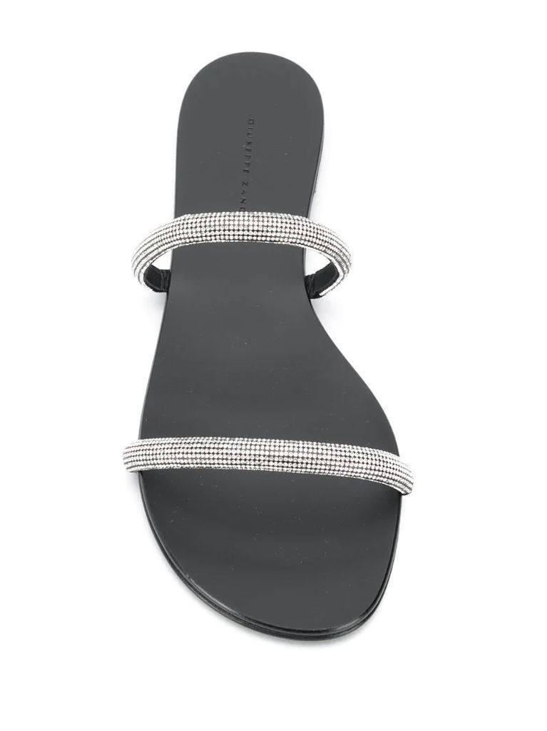 Croisette crystal sandals