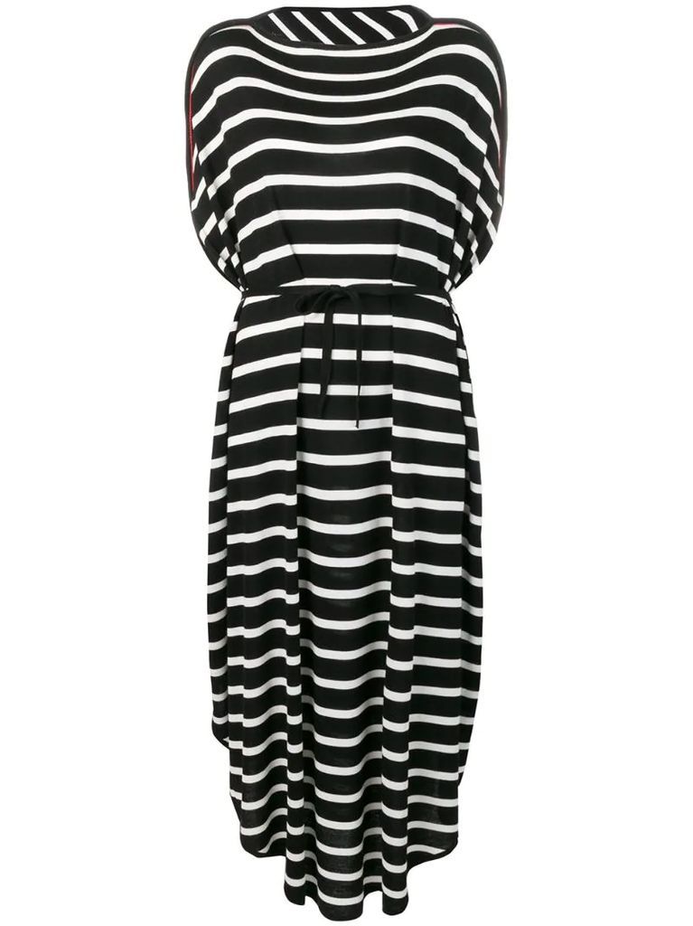 striped oversized dress