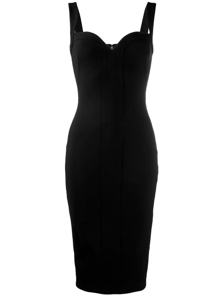 sweetheart neckline fitted dress