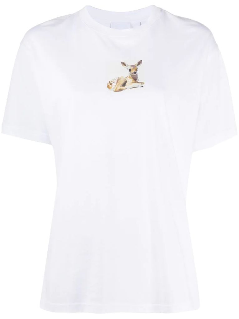 deer print T-shirt