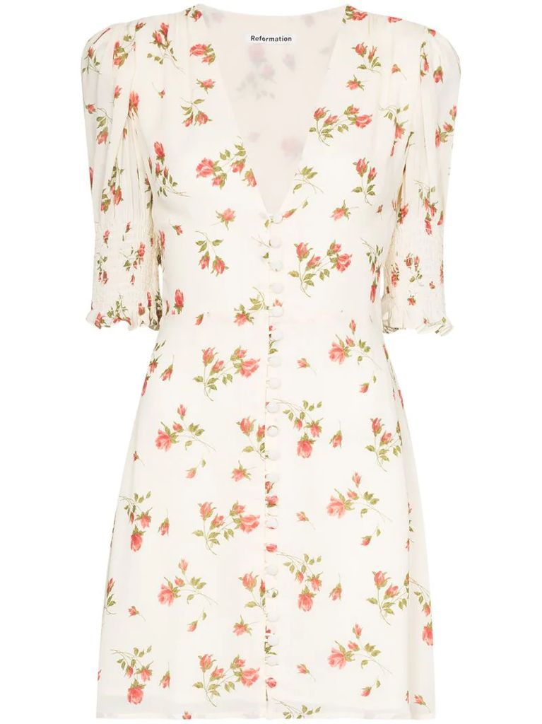 Alison floral-print mini dress