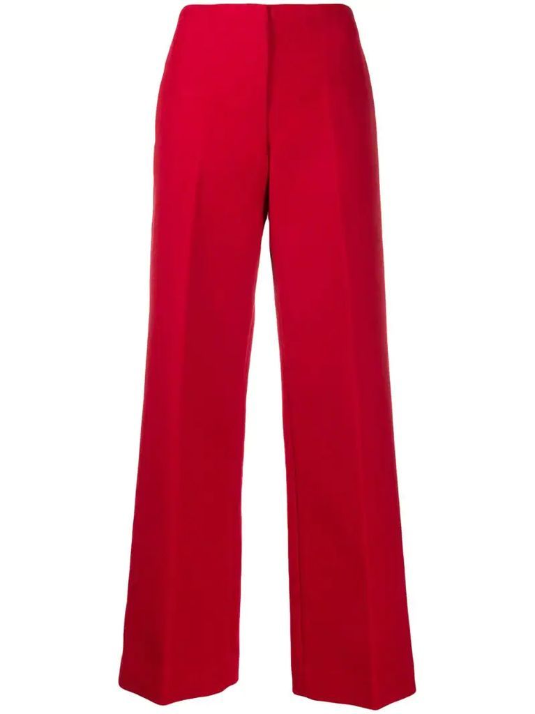 tailored wide leg trousers