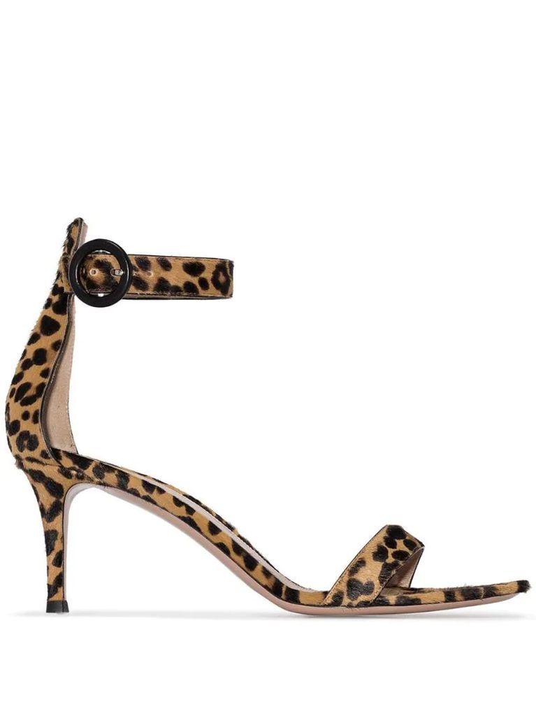 Portofino 70mm leopard print sandals