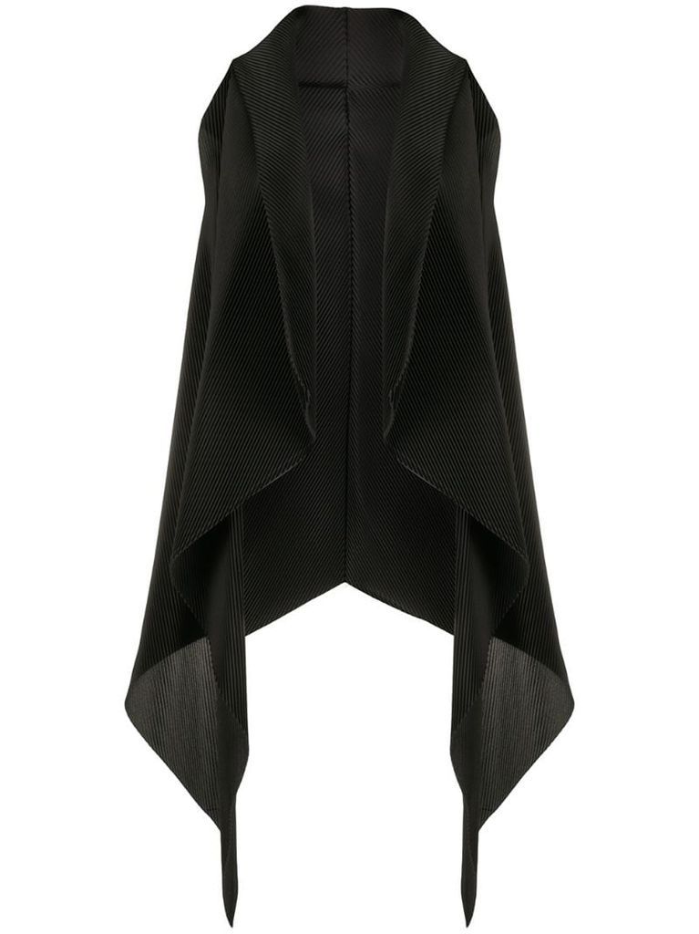 draped asymmetric waistcoat