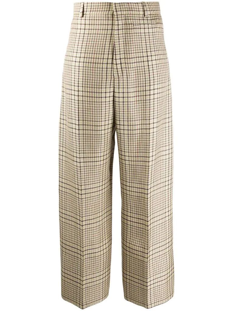 Le pantalon Santon check trousers