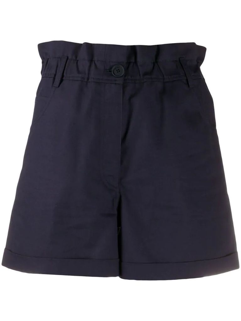 paperbag-waist shorts