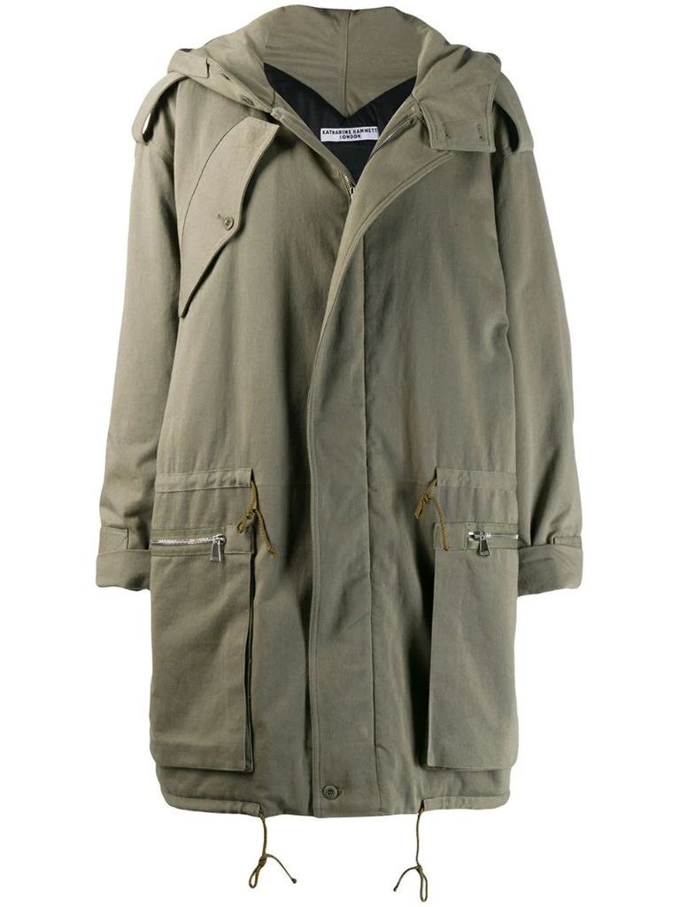 mid-length parka coat