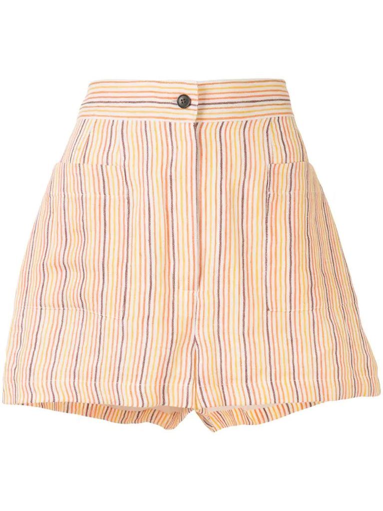 Osmo striped print shorts