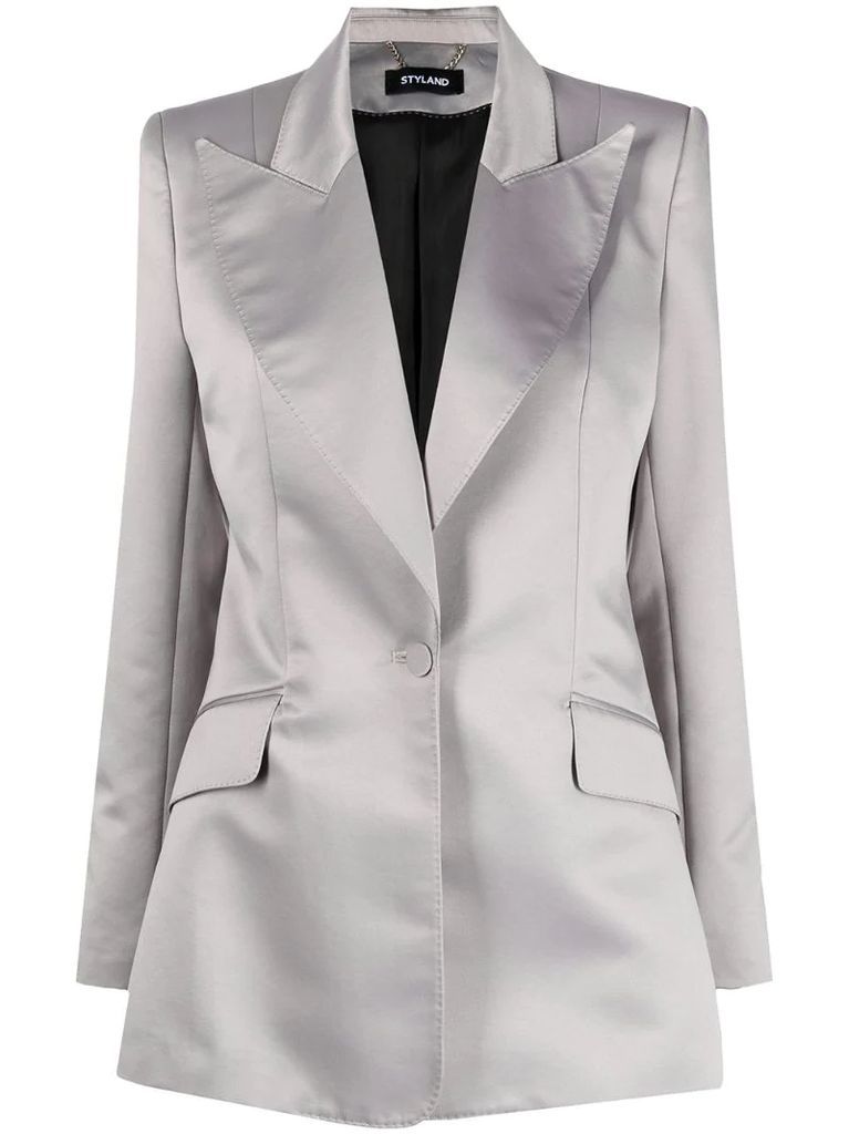 slim-cut blazer