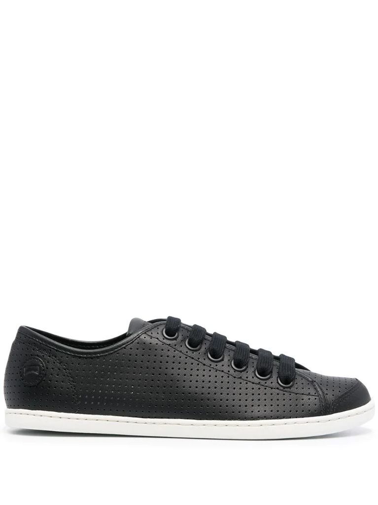 Uno perforated-detail sneakers