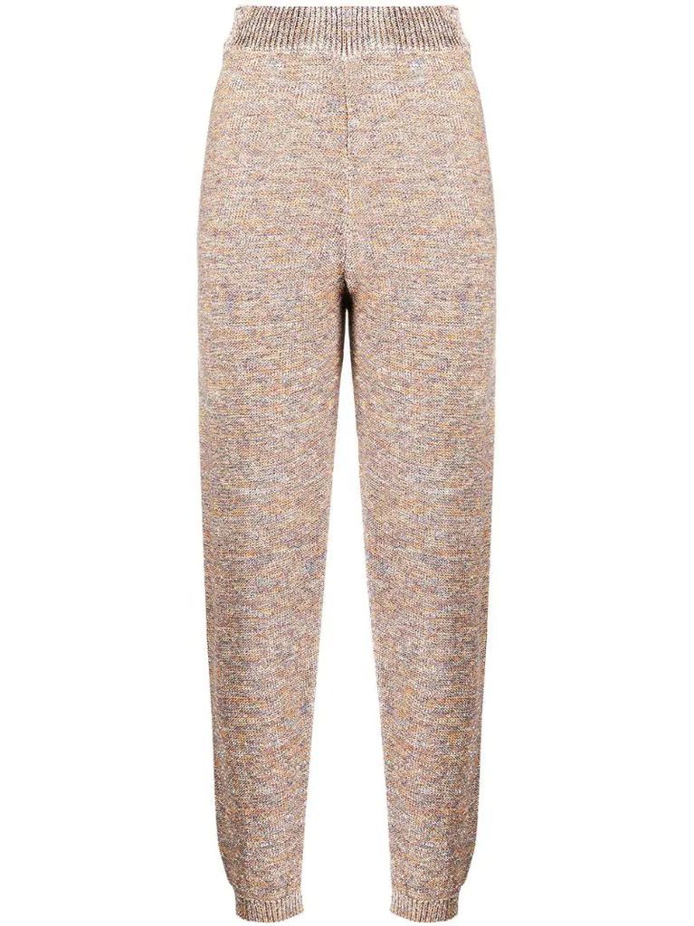 fine knit track trousers