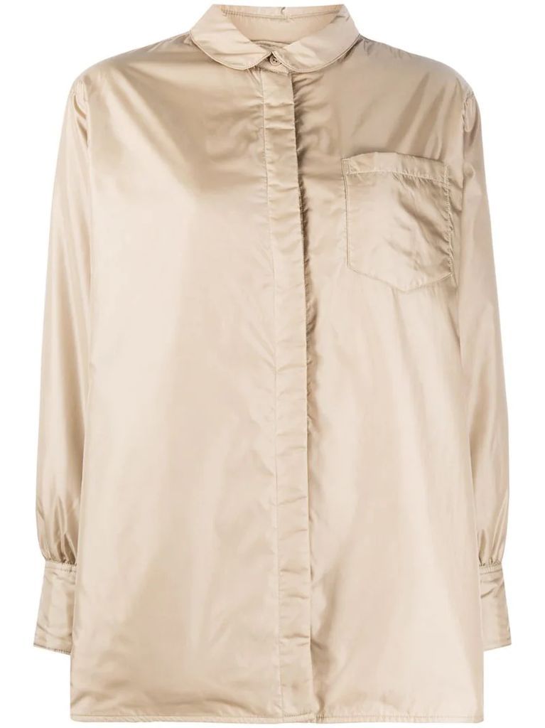 concealed button-up shirt coat