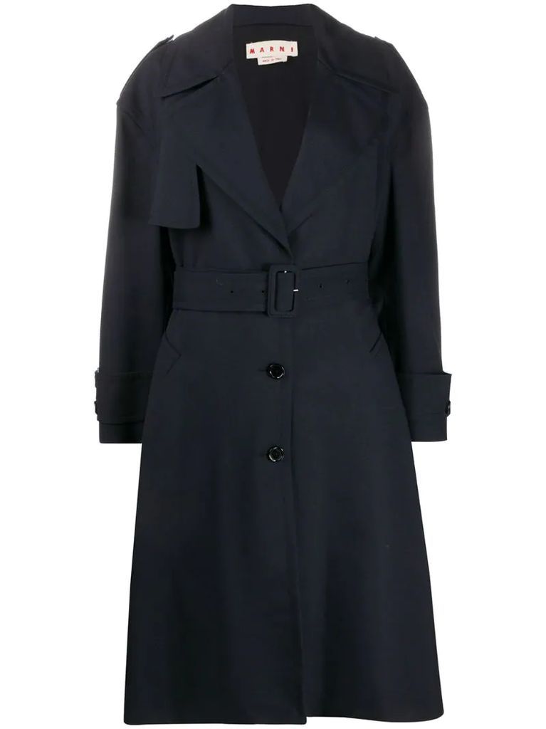 virgin wool trench coat