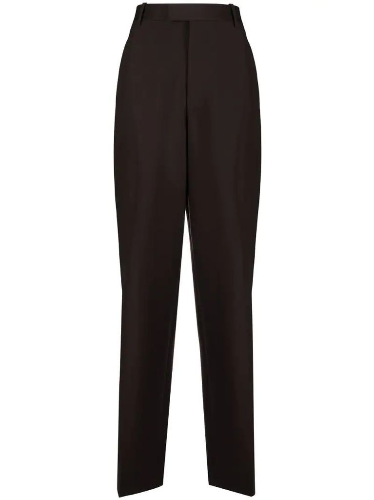 tailored high-waisted trousers