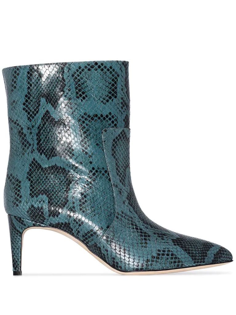 60 python print ankle boots