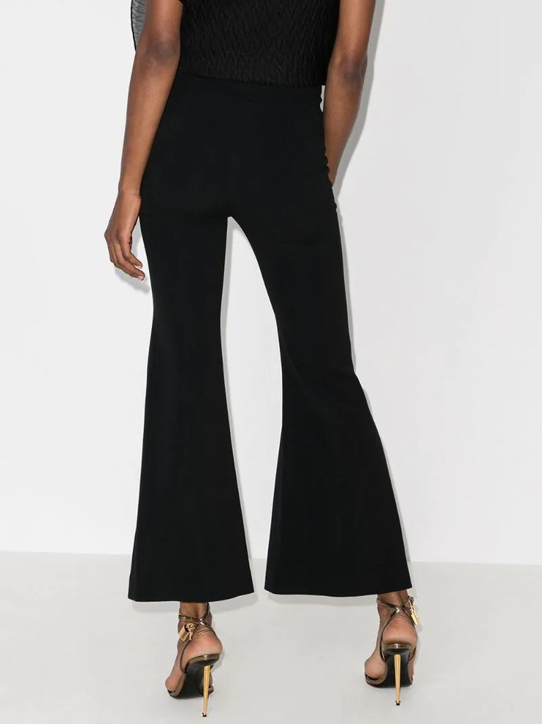 Parkgate slit flared trousers