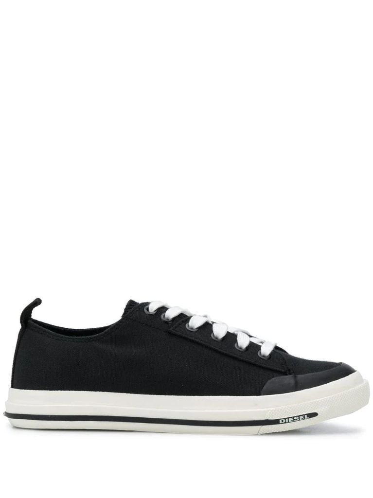 F low-top cotton sneakers