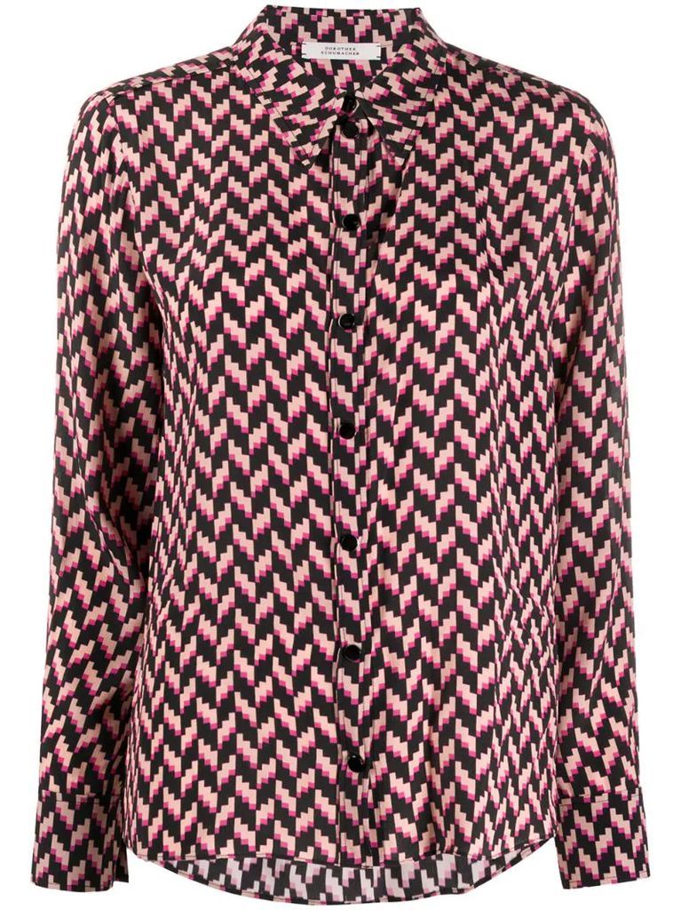 Graphic Power geometric-print shirt