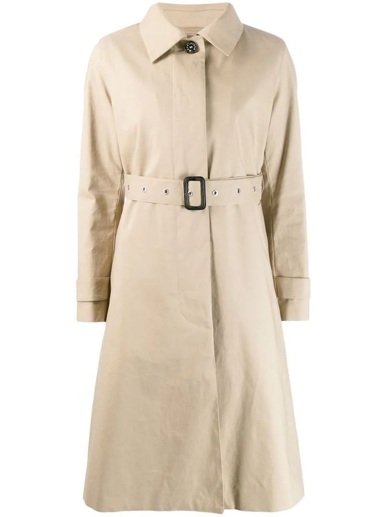 ROSLIN Fawn RAINTEC Cotton Single Breasted Trench Coat - LM-061FD