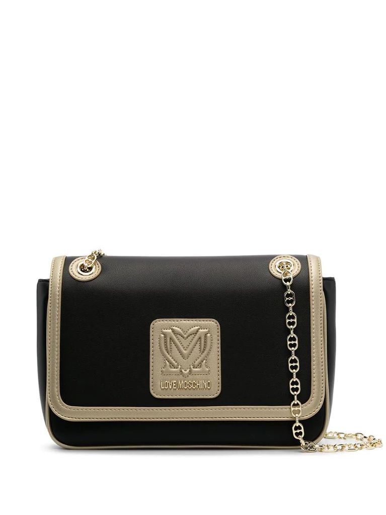 logo-plaque shoulder bag