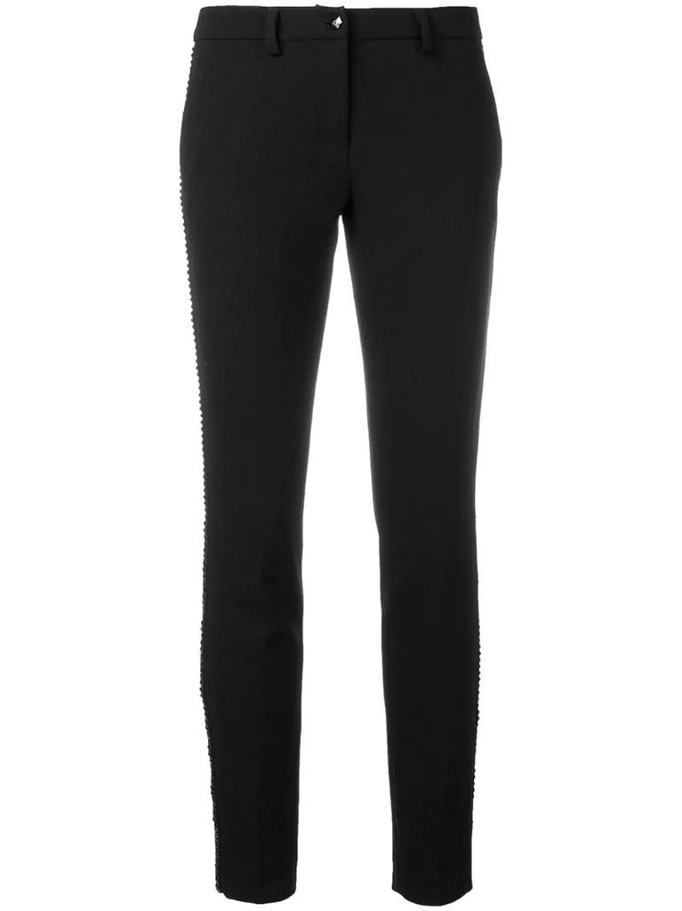 slim fit trousers