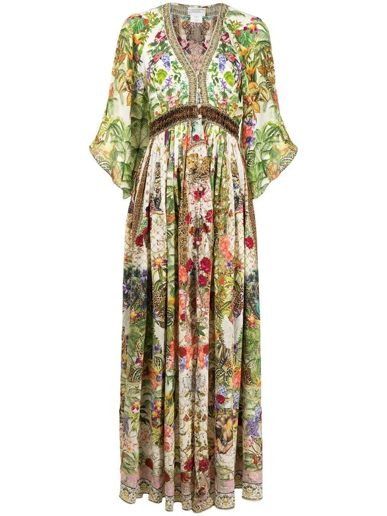 Verona silk maxi dress