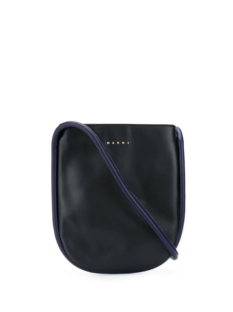 flat curved edge crossbody bag