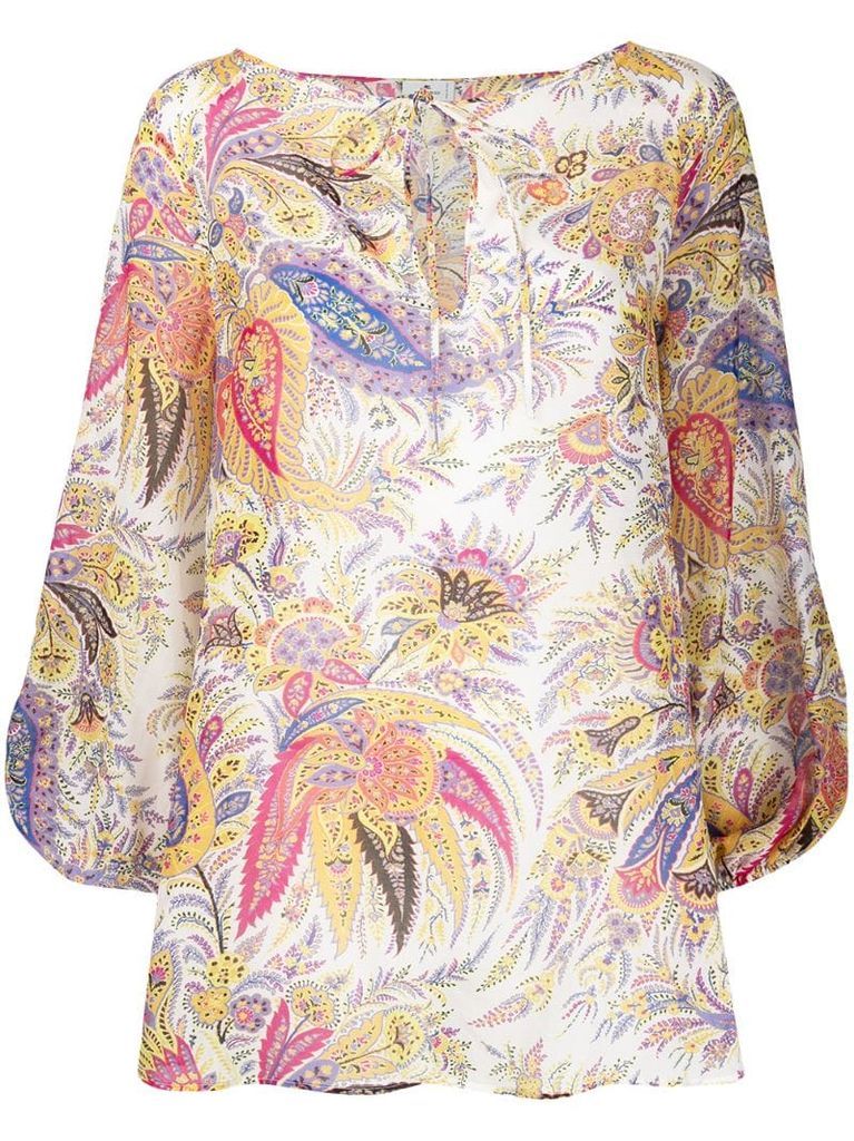 paisley print blouse