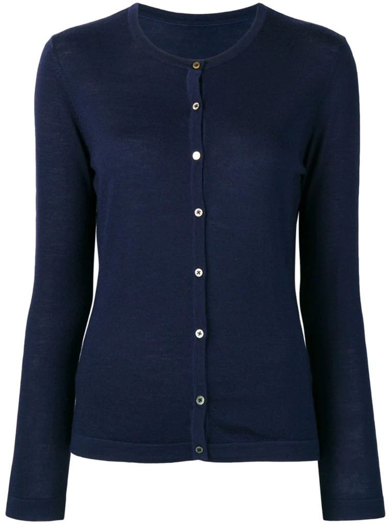 fitted button cardigan