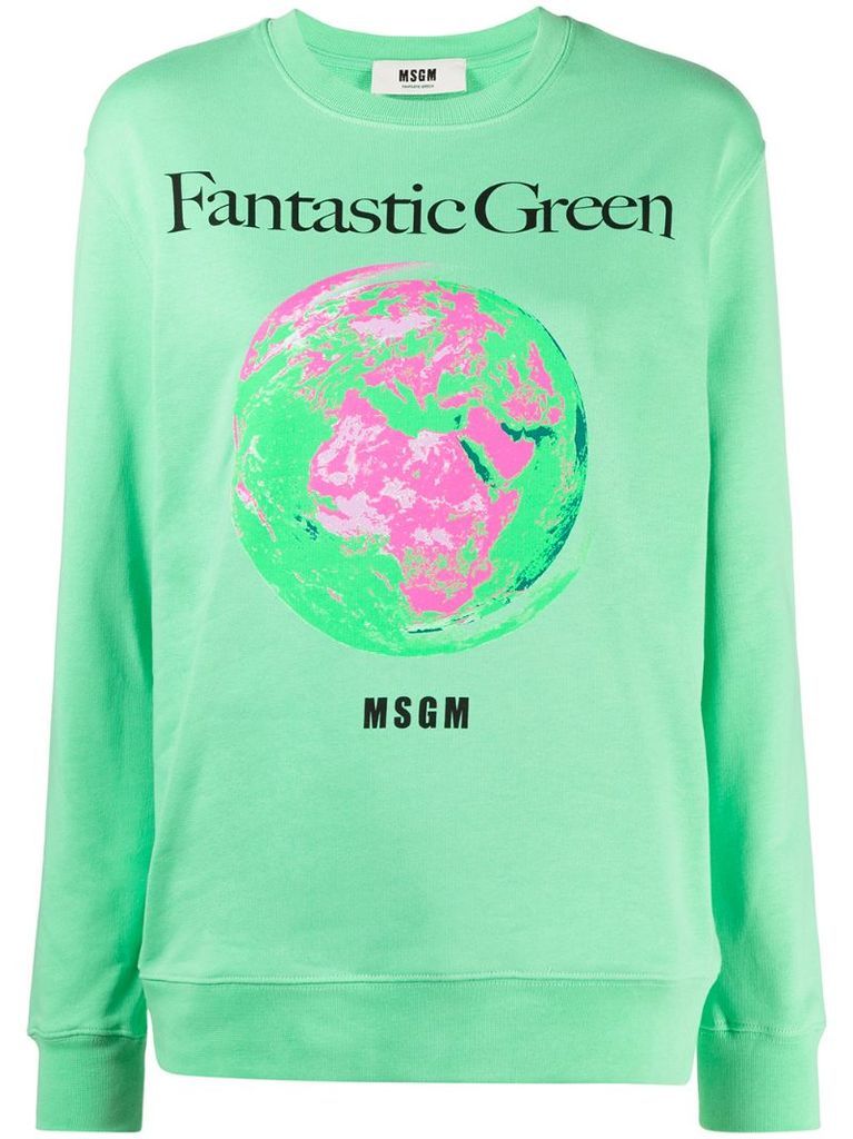 Fantastic Green cotton sweatshirt