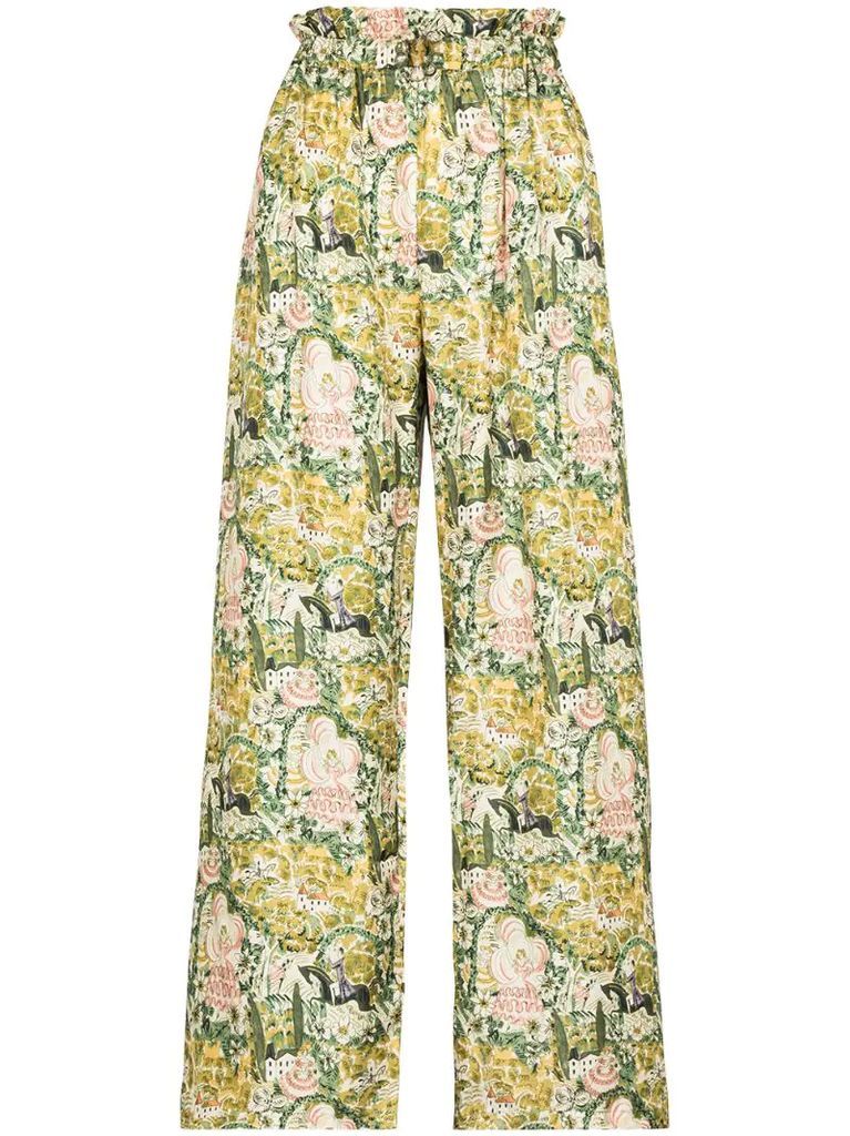Libra high-waisted trousers