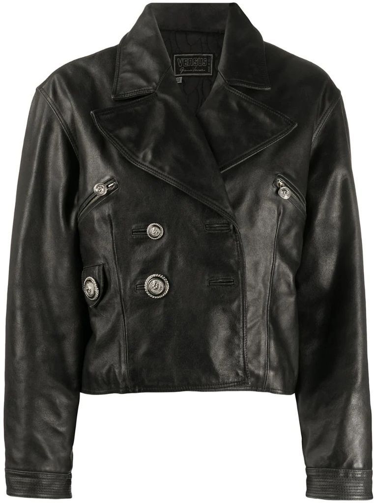 1990s Versus leather jacket