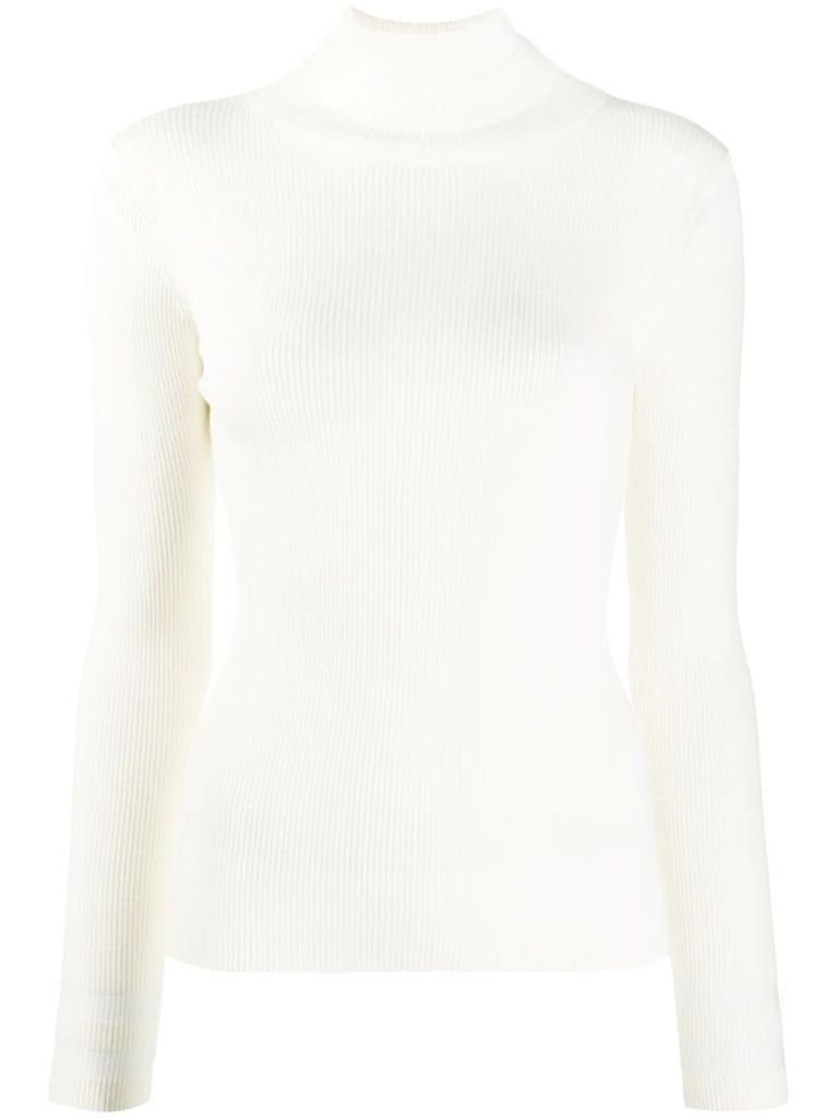 roll-neck fitted jumper