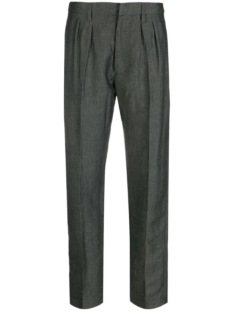 Stevie pleated-front trousers