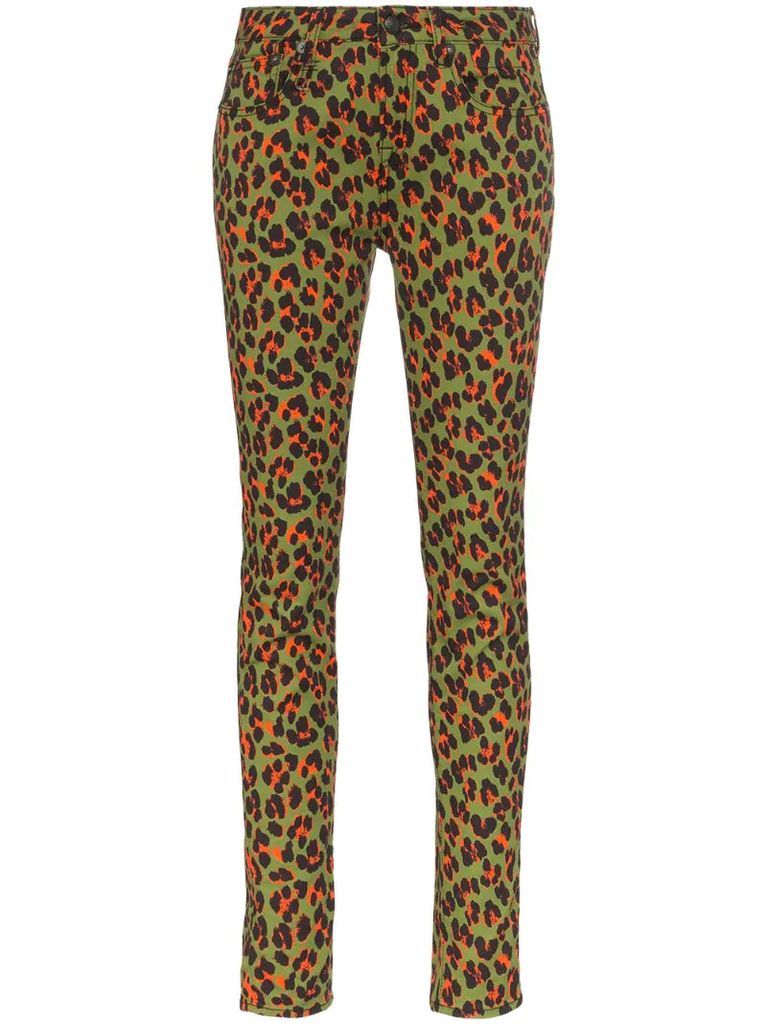 x Alison Mosshart high-rise leopard-print skinny jeans