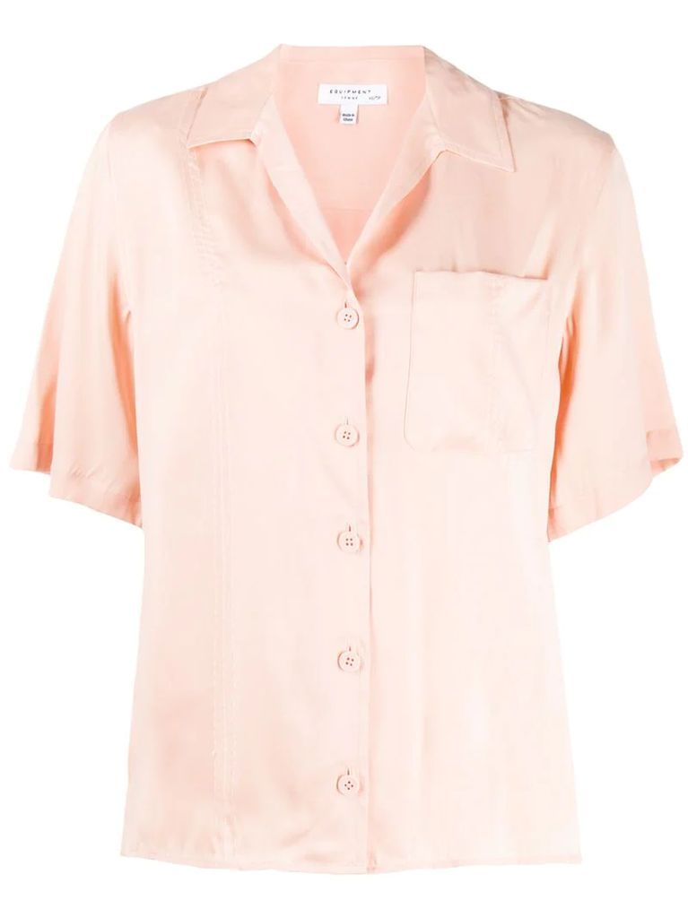 short-sleeve shift blouse