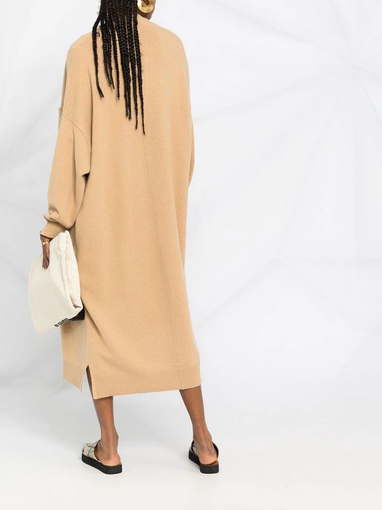 long cashmere-blend cardi-coat