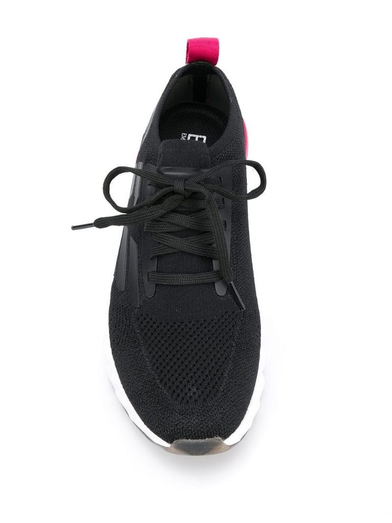 stretch fit logo sneakers