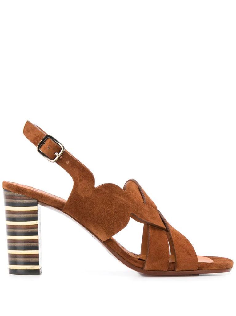 Balbina 95mm leather sandals