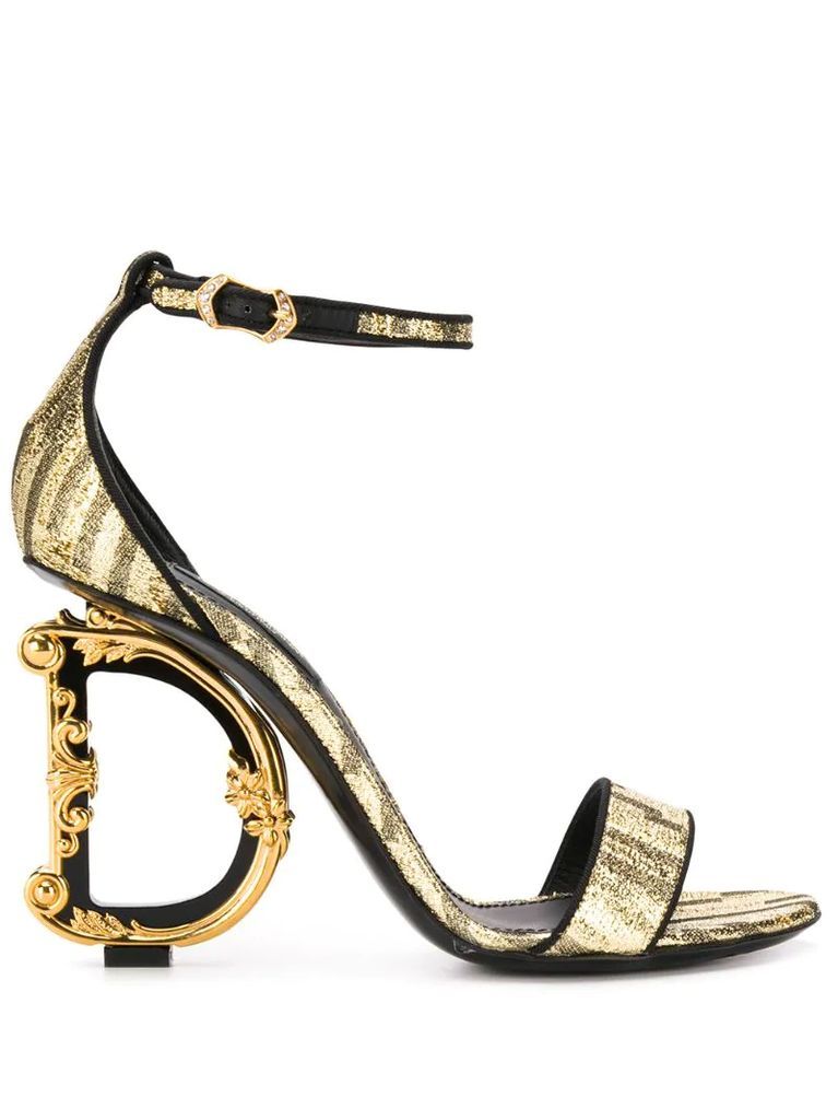 baroque D&G heeled sandals
