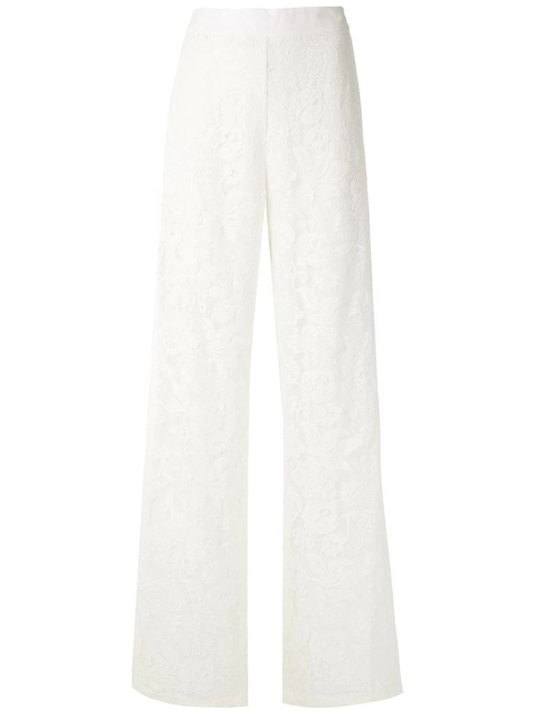 Patricia lace wide leg trousers