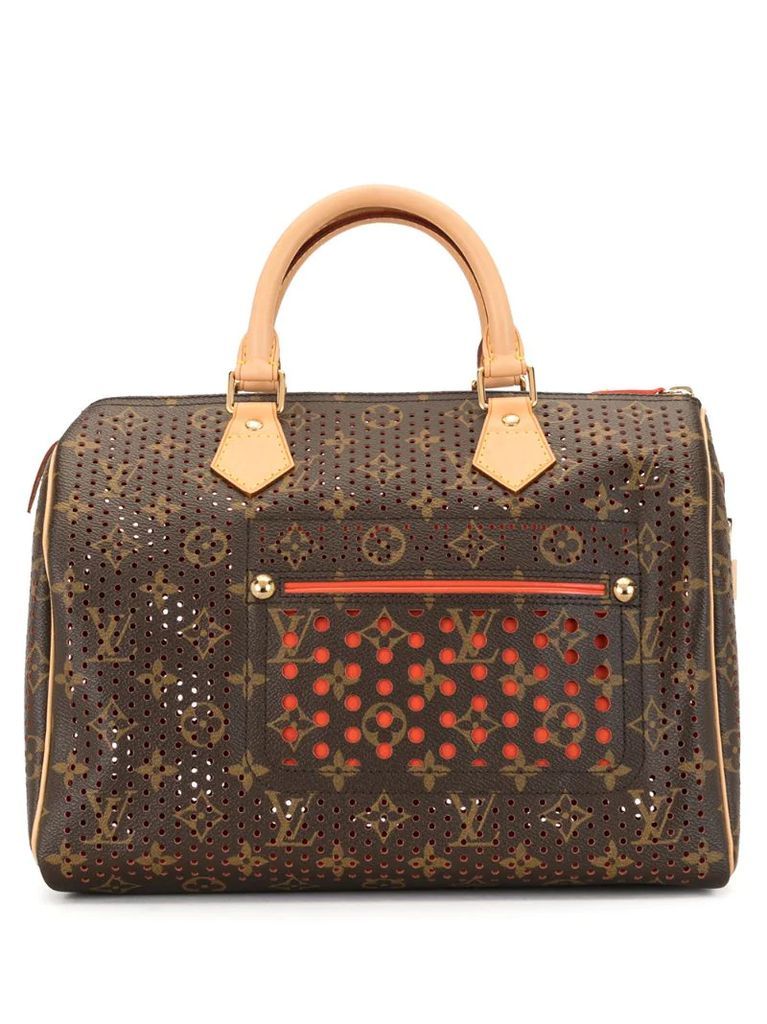 2006 pre-owned Perforated Speedy 30 tote