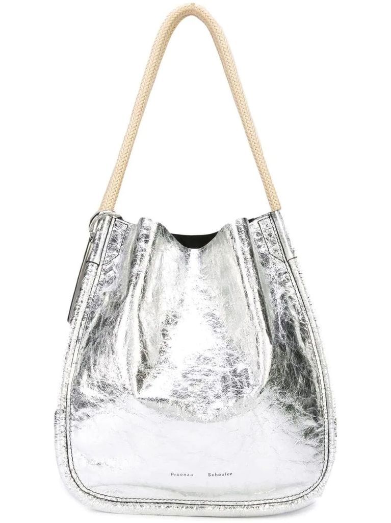 Metallic L Tote